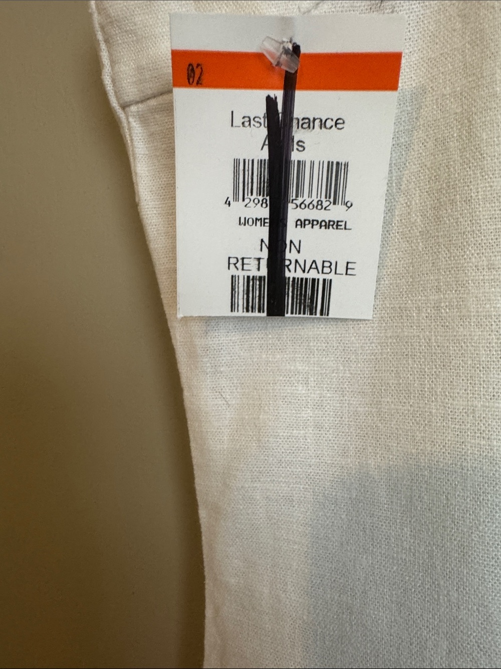 NWT- OPEN EDIT Linen Blend Shift Dress In White, size XL - Picture 11 of 11